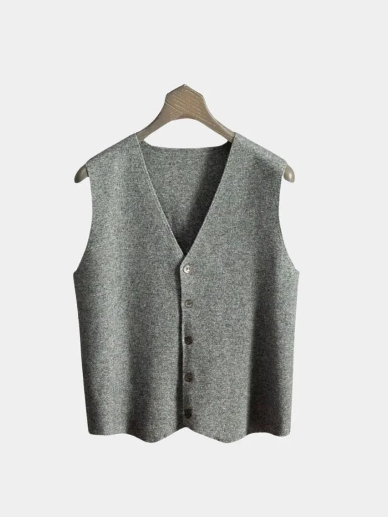 Cashmere Cardigan Vest | Bellmont Society