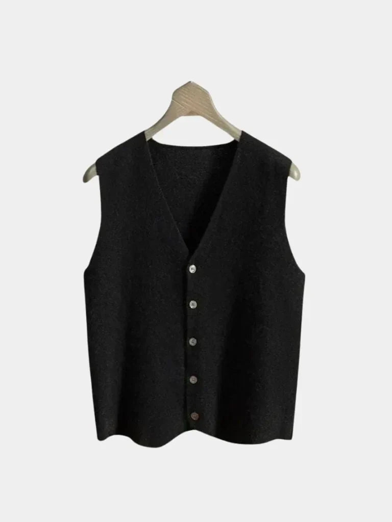 Cashmere Cardigan Vest | Bellmont Society