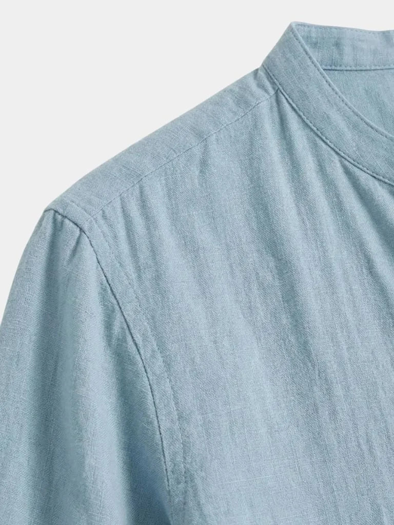 Casual Henley Neck Long Sleeve T-Shirt | Bellmont Society