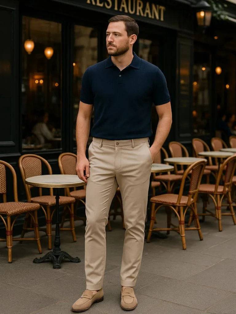 Casual Slim Fit Trousers | Bellmont Society