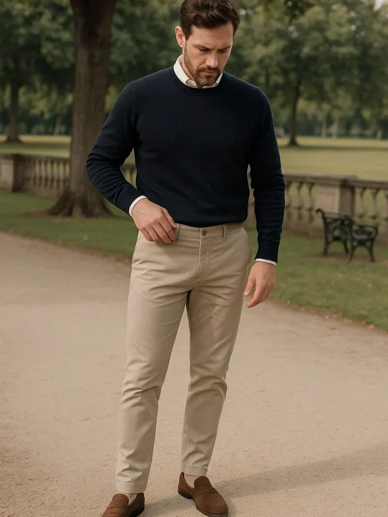 Casual Slim Fit Trousers | Bellmont Society