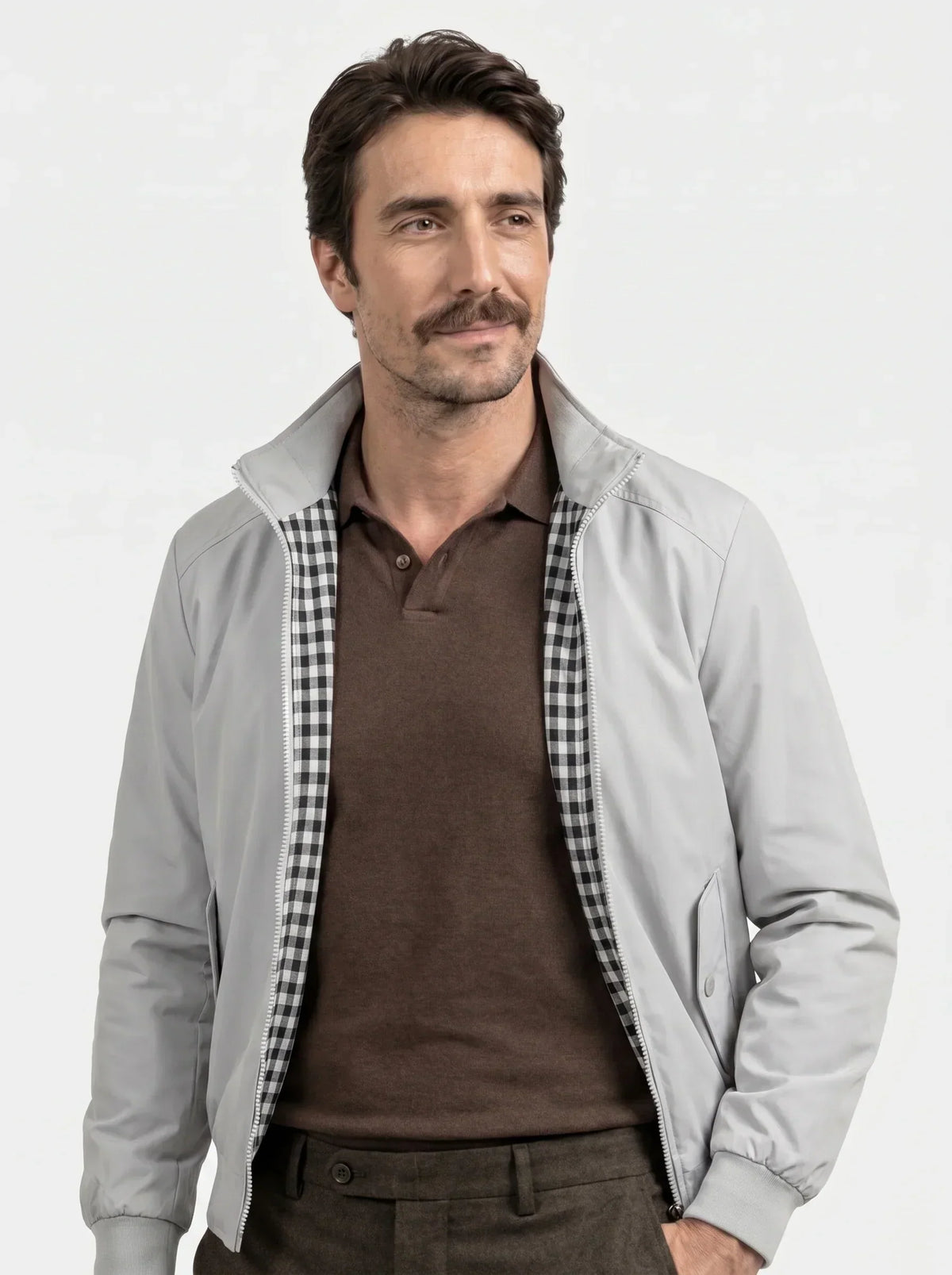 Casual Solid Bomber Jacket | Bellmont Society