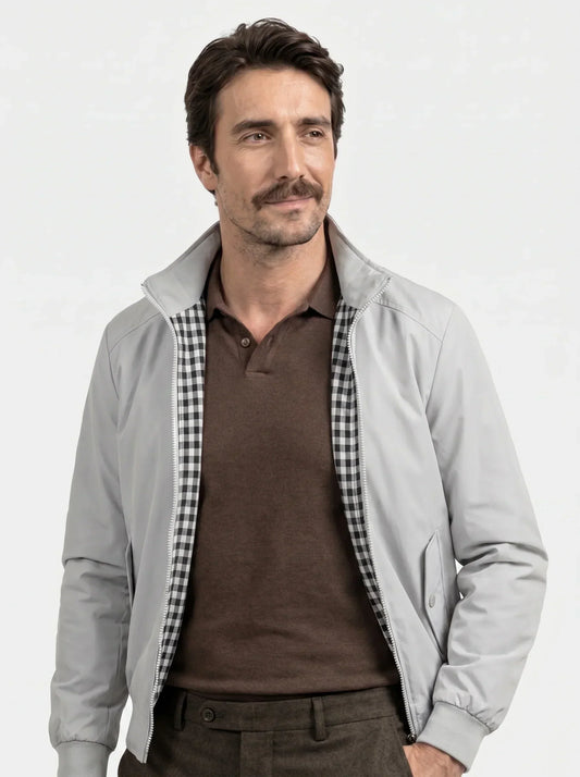 Casual Solid Bomber Jacket | Bellmont Society