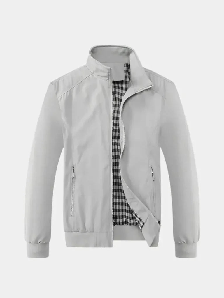 Casual Solid Bomber Jacket | Bellmont Society
