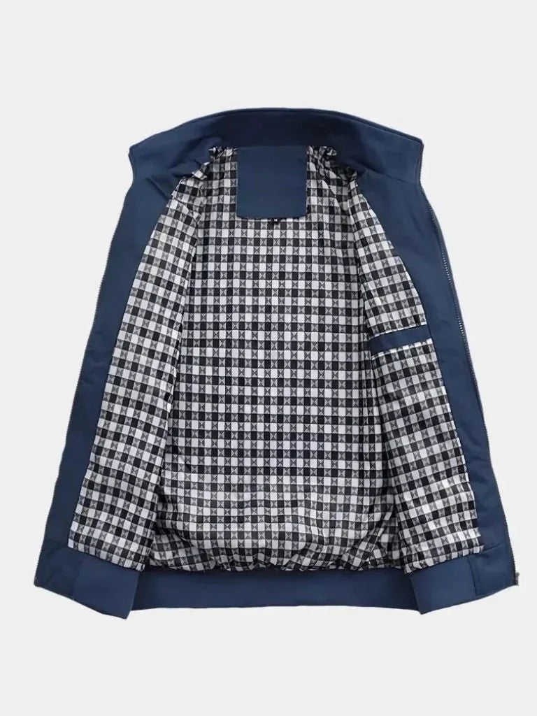 Casual Solid Bomber Jacket | Bellmont Society