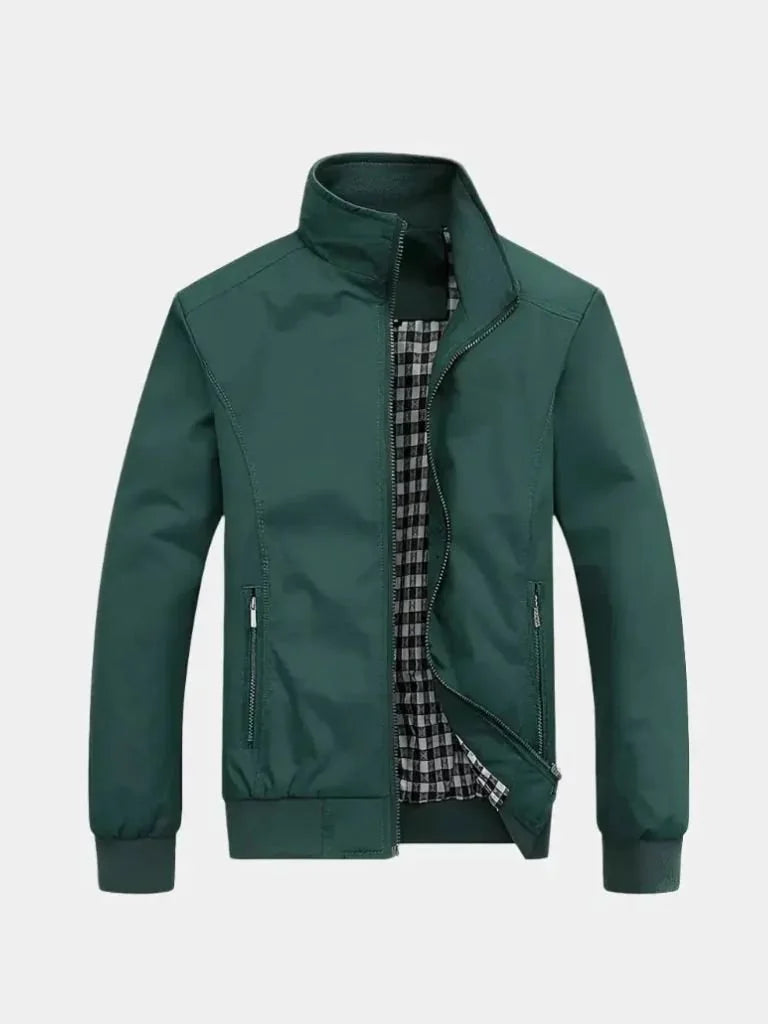 Casual Solid Bomber Jacket | Bellmont Society