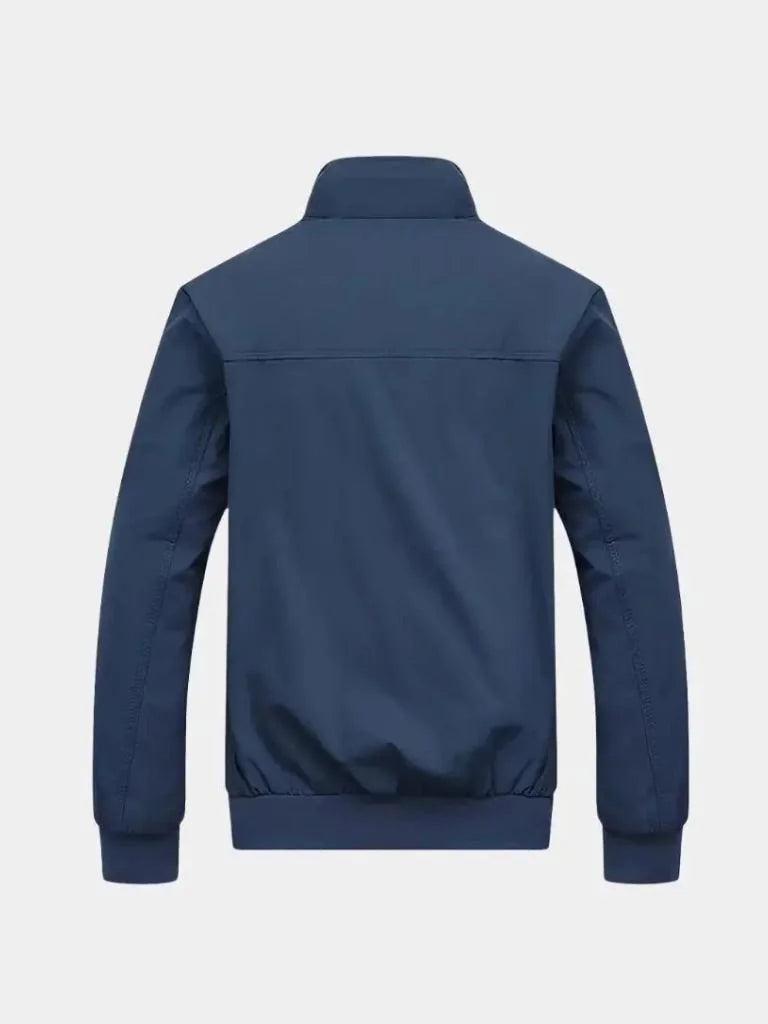 Casual Solid Bomber Jacket | Bellmont Society