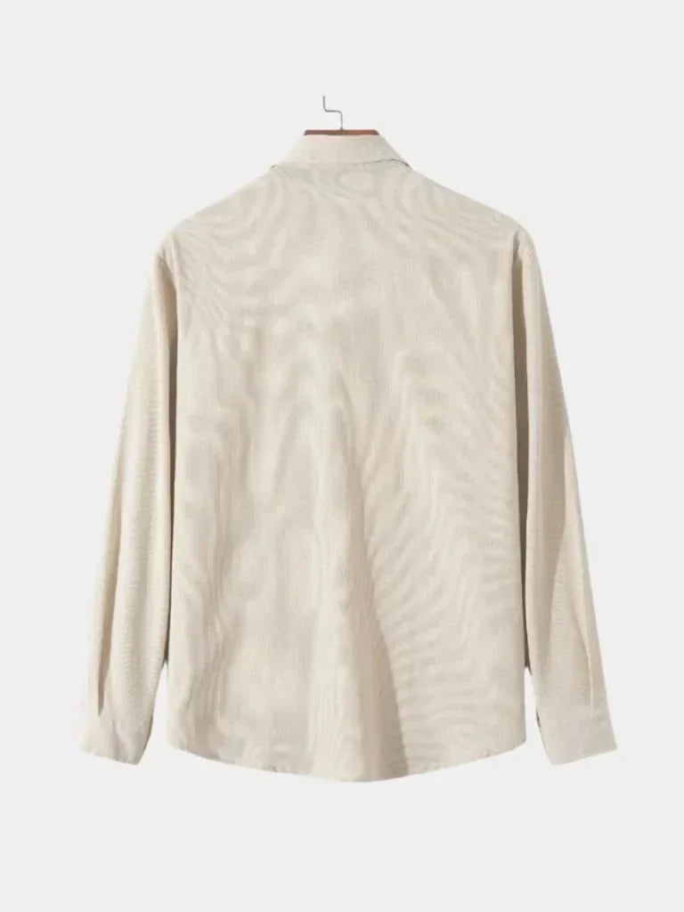 Casual Solid Corduroy Shirt | Bellmont Society