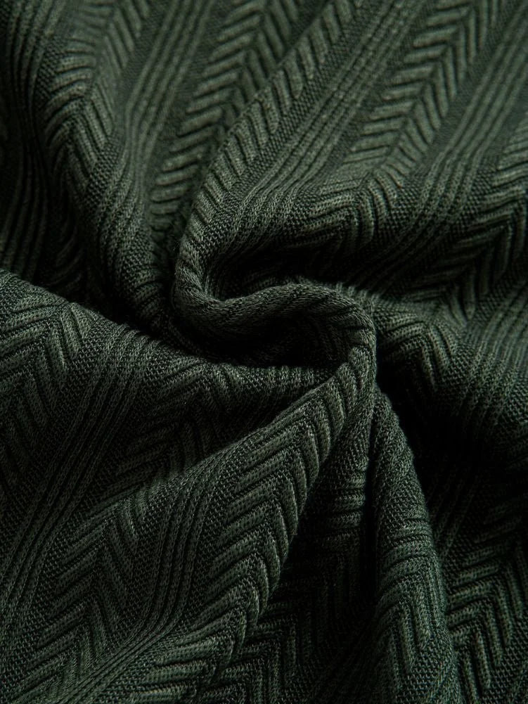 Cavalière Textured Quarter Zip Polo | Bellmont Society