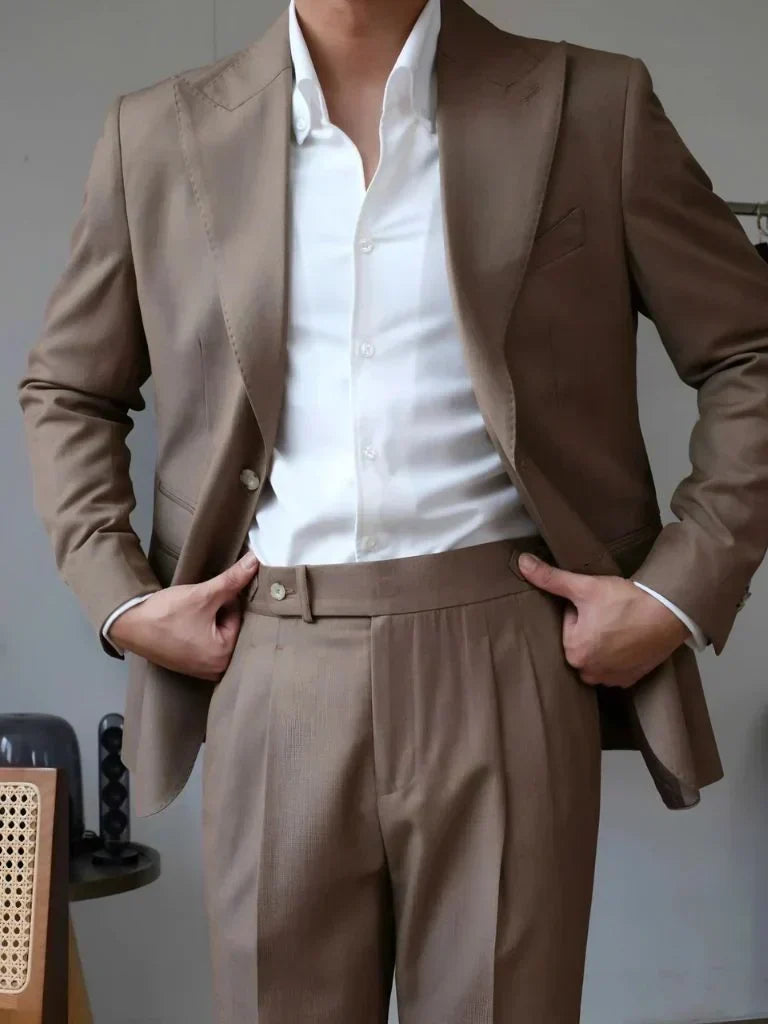 Classic Genova Sidetab Trousers | Bellmont Society
