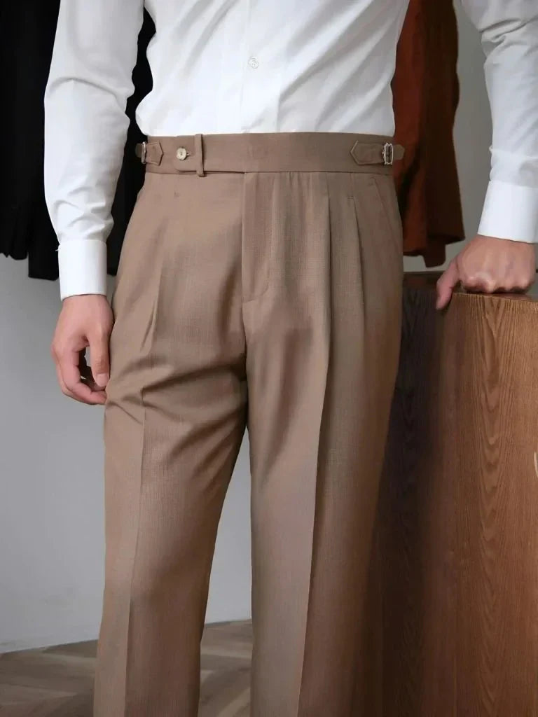 Classic Genova Sidetab Trousers | Bellmont Society