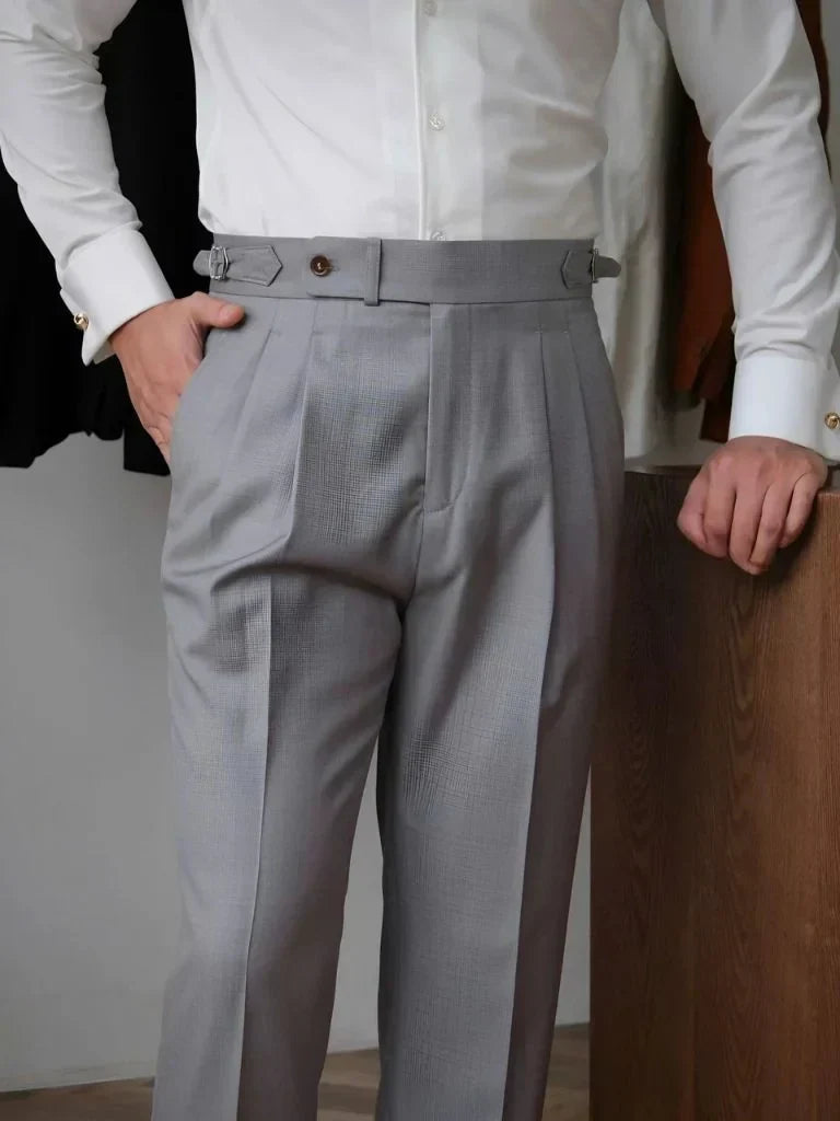 Classic Genova Sidetab Trousers | Bellmont Society