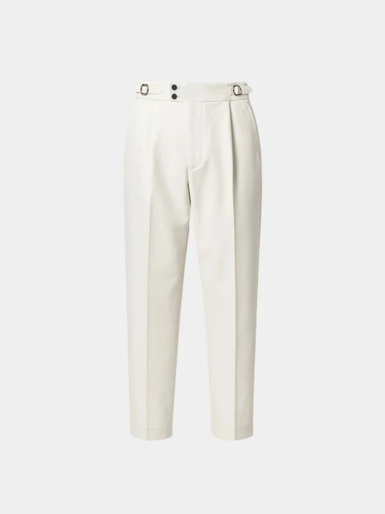Classic Italy Sidetab Elastic Trousers | Bellmont Society