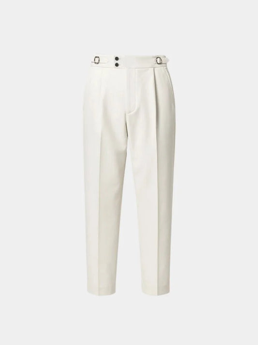 Classic Italy Sidetab Elastic Trousers | Bellmont Society