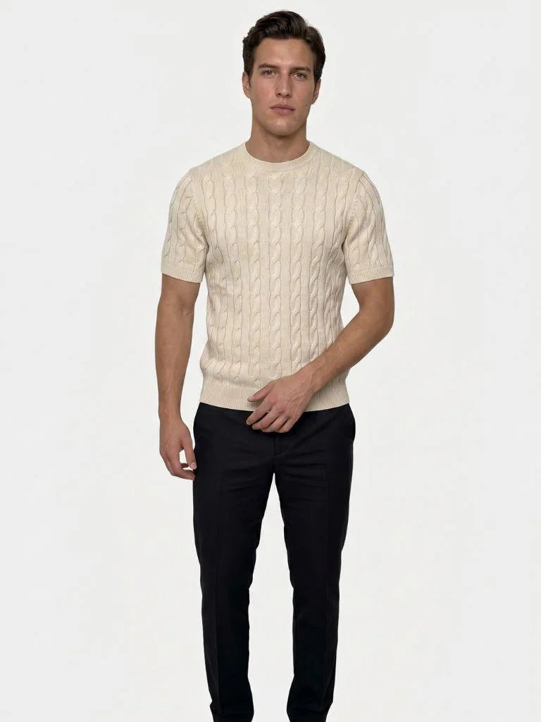 Classic Lozenge Knit T-Shirt | Bellmont Society