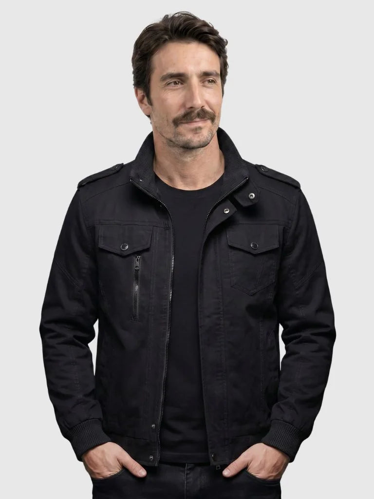 Command Ribbed Collar Jacket | Bellmont Society