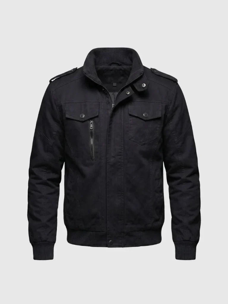 Command Ribbed Collar Jacket | Bellmont Society