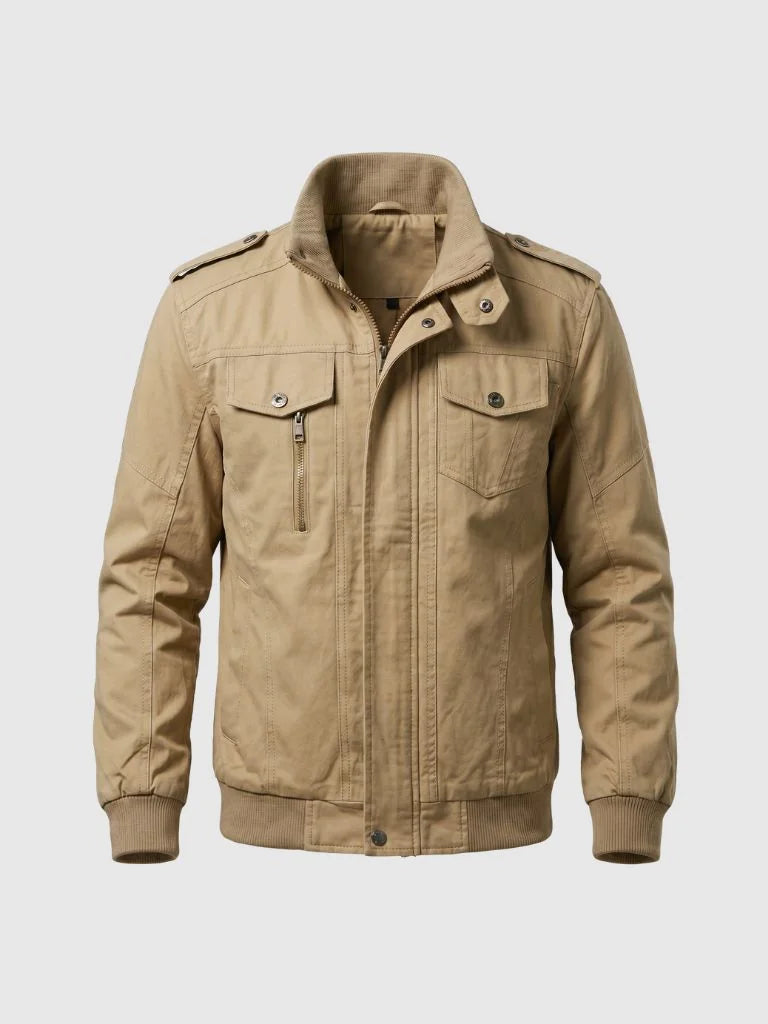 Command Ribbed Collar Jacket | Bellmont Society