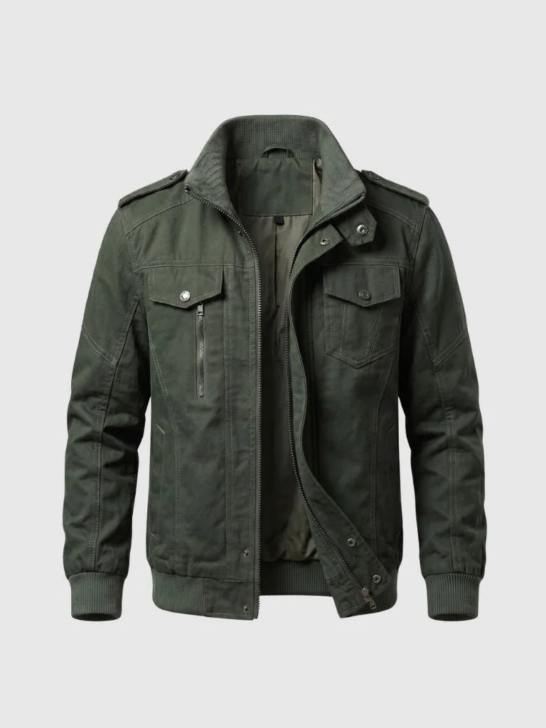Command Ribbed Collar Jacket | Bellmont Society