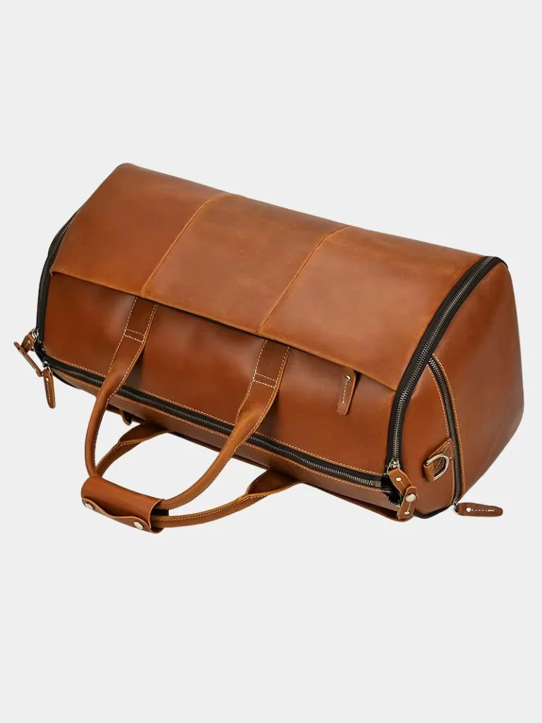 Continental Weekender Leather Travel Bag | Bellmont Society