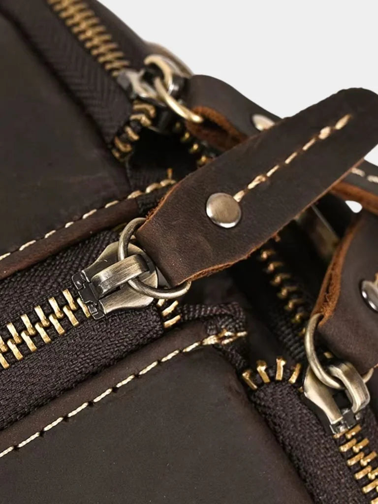 Continental Weekender Leather Travel Bag | Bellmont Society