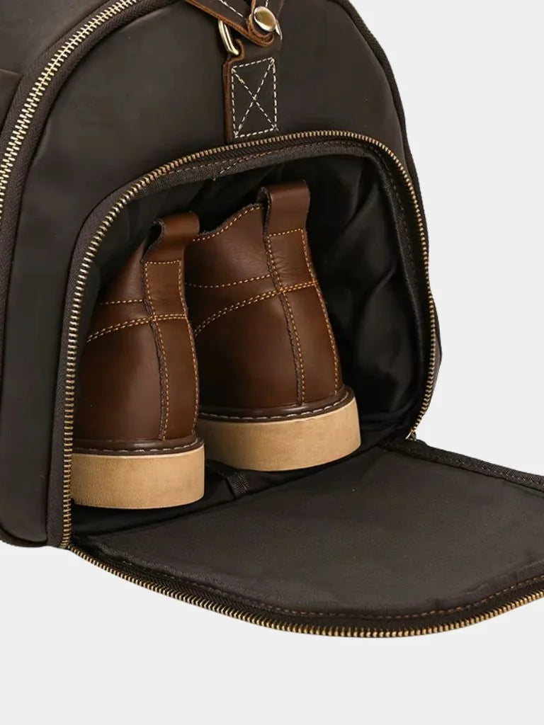 Continental Weekender Leather Travel Bag | Bellmont Society
