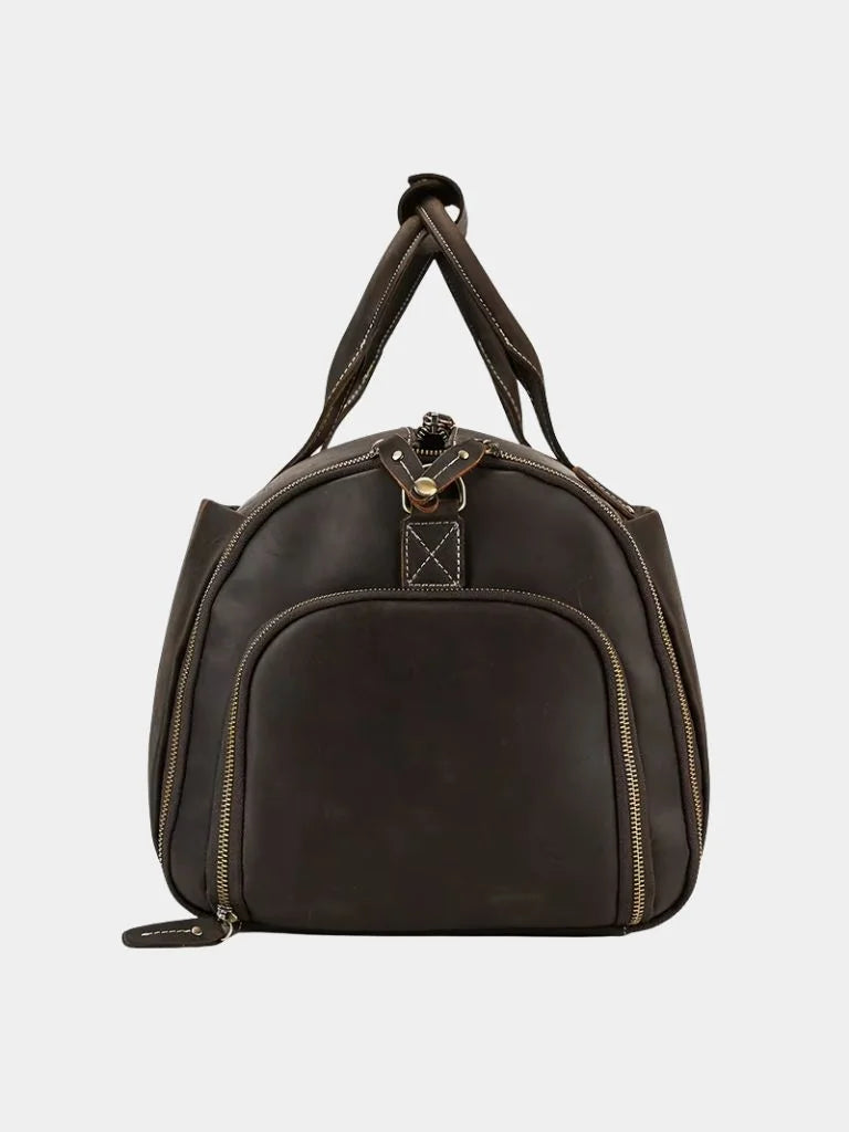 Continental Weekender Leather Travel Bag | Bellmont Society