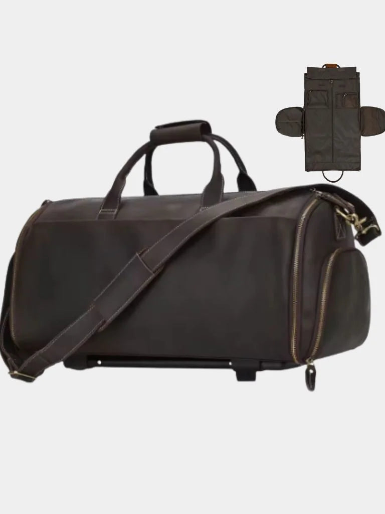 Continental Weekender Leather Travel Bag | Bellmont Society