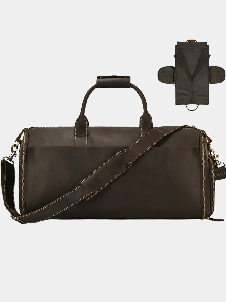 Continental Weekender Leather Travel Bag | Bellmont Society
