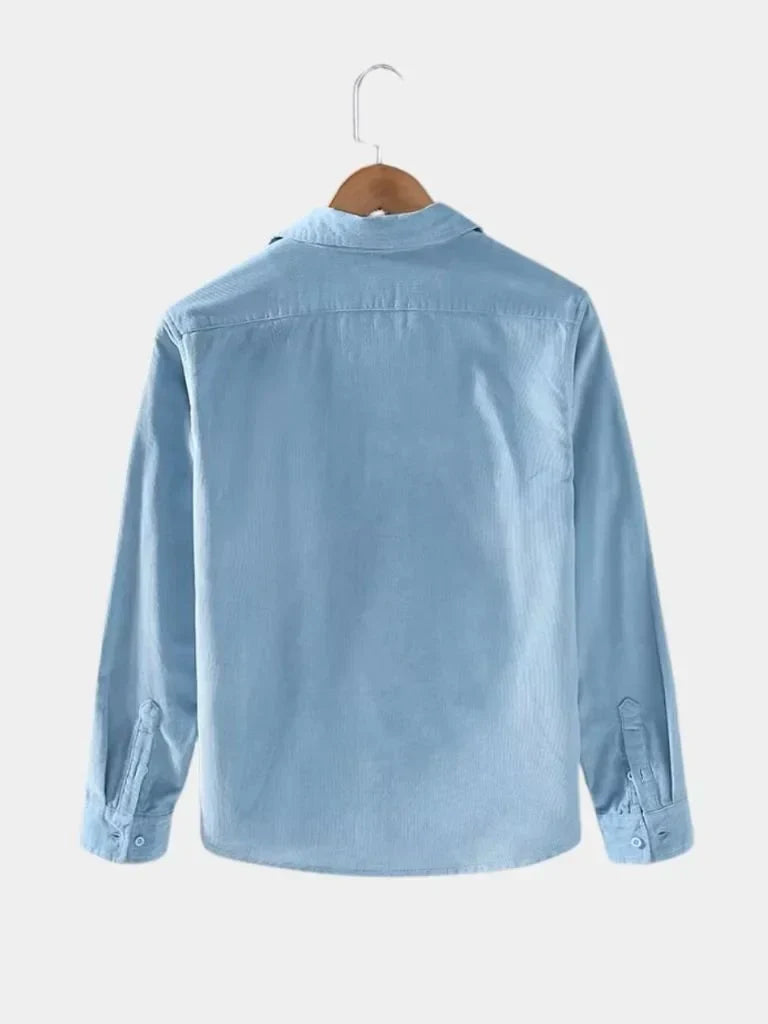 Corduroy Classic Blue Shirt | Bellmont Society