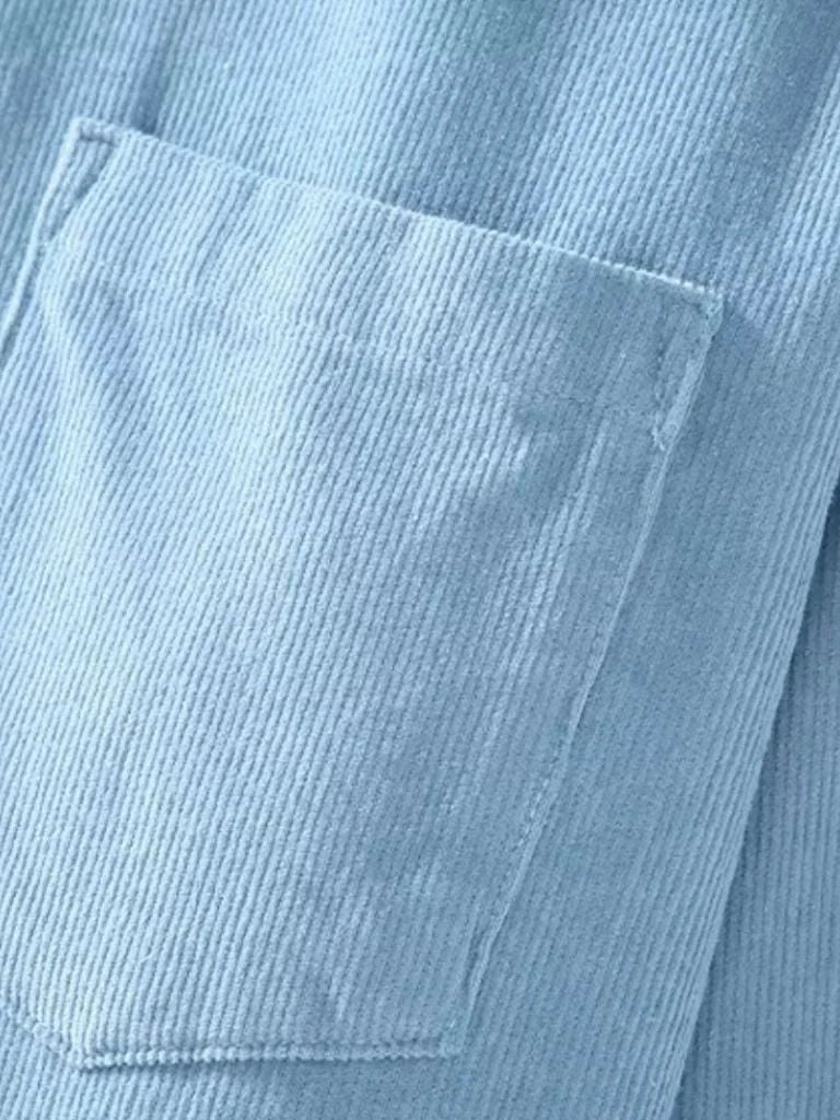 Corduroy Classic Blue Shirt | Bellmont Society