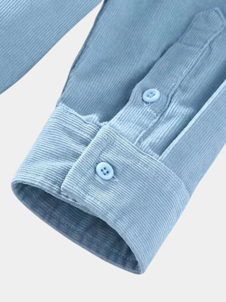 Corduroy Classic Blue Shirt | Bellmont Society