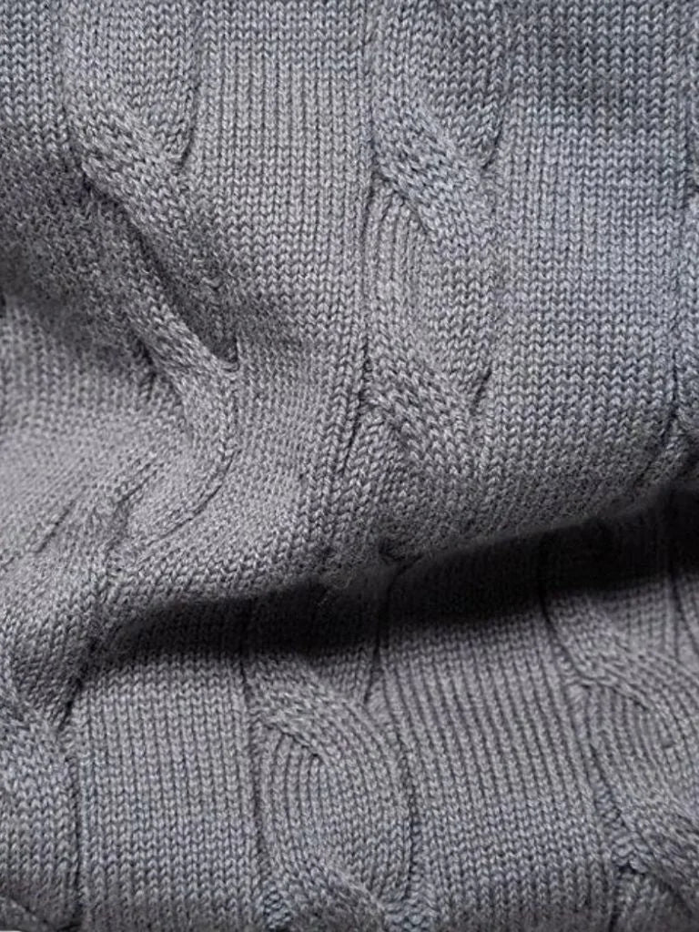 Cotton  Crew Neck Pullover Sweater | Bellmont Society