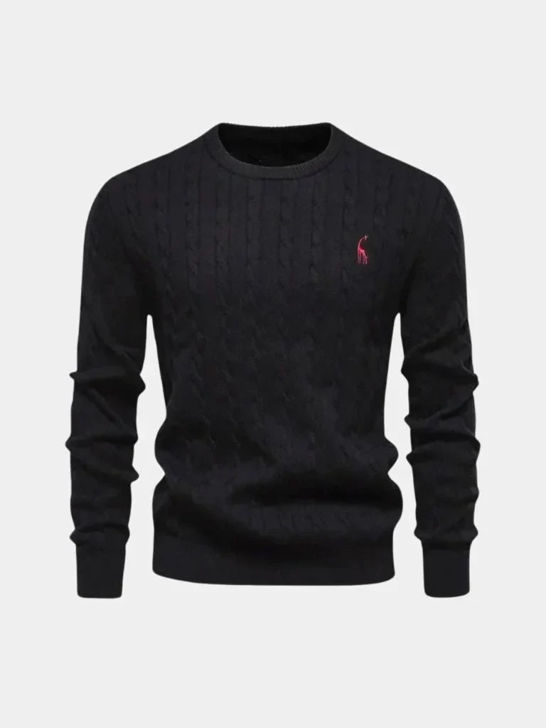 Cotton  Crew Neck Pullover Sweater | Bellmont Society