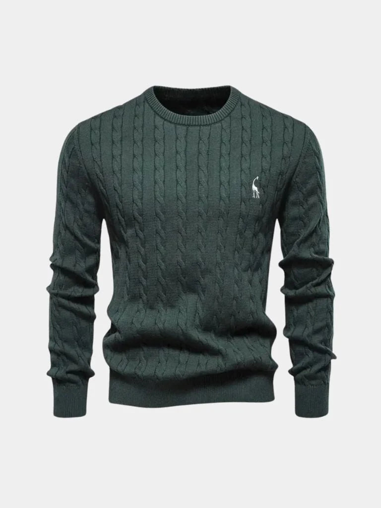 Cotton  Crew Neck Pullover Sweater | Bellmont Society