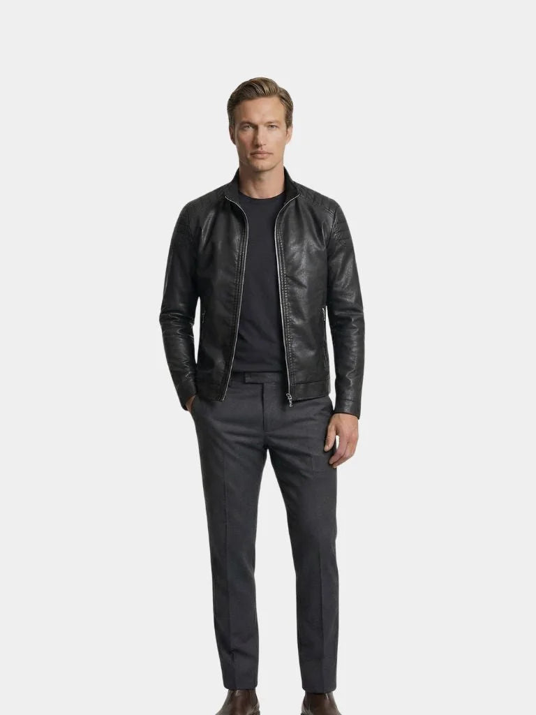 Crusader Leather Jacket | Bellmont Society