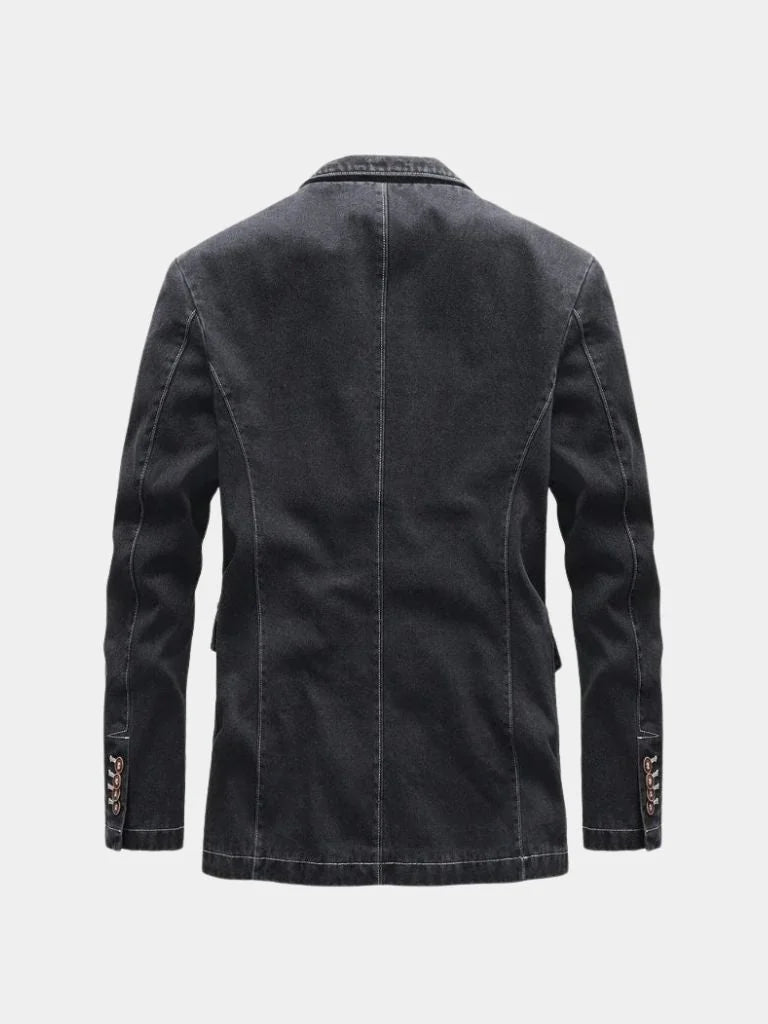 Denim Covenant Blazer Jacket | Bellmont Society