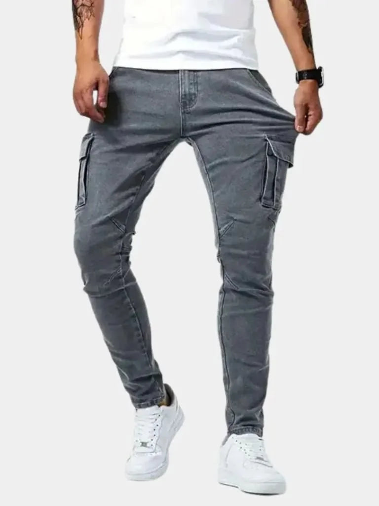 Denim Jeans Cargo Trousers | Bellmont Society