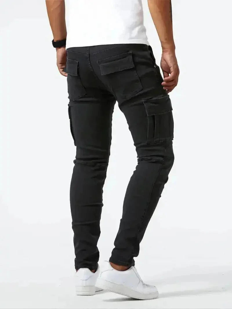 Denim Jeans Cargo Trousers | Bellmont Society