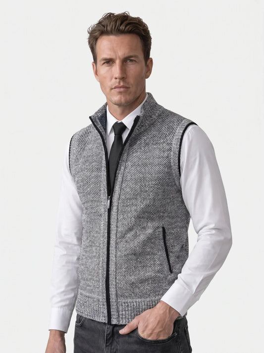 Elegant Full-Zip Sweater Vest | Bellmont Society