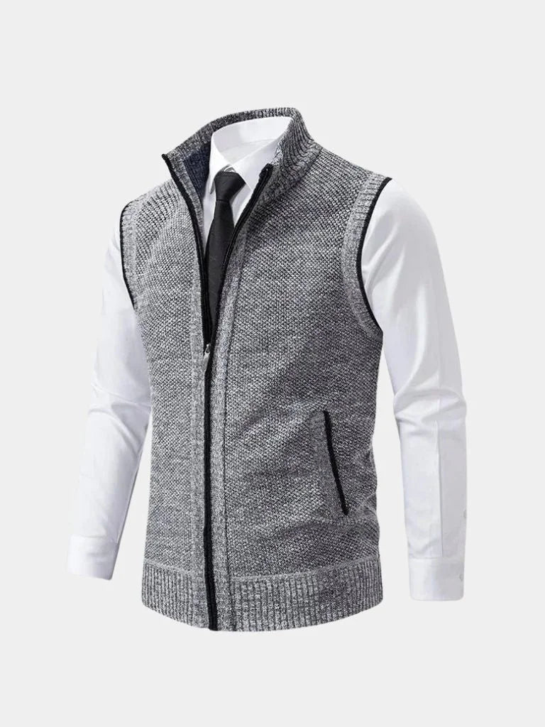 Elegant Full-Zip Sweater Vest | Bellmont Society