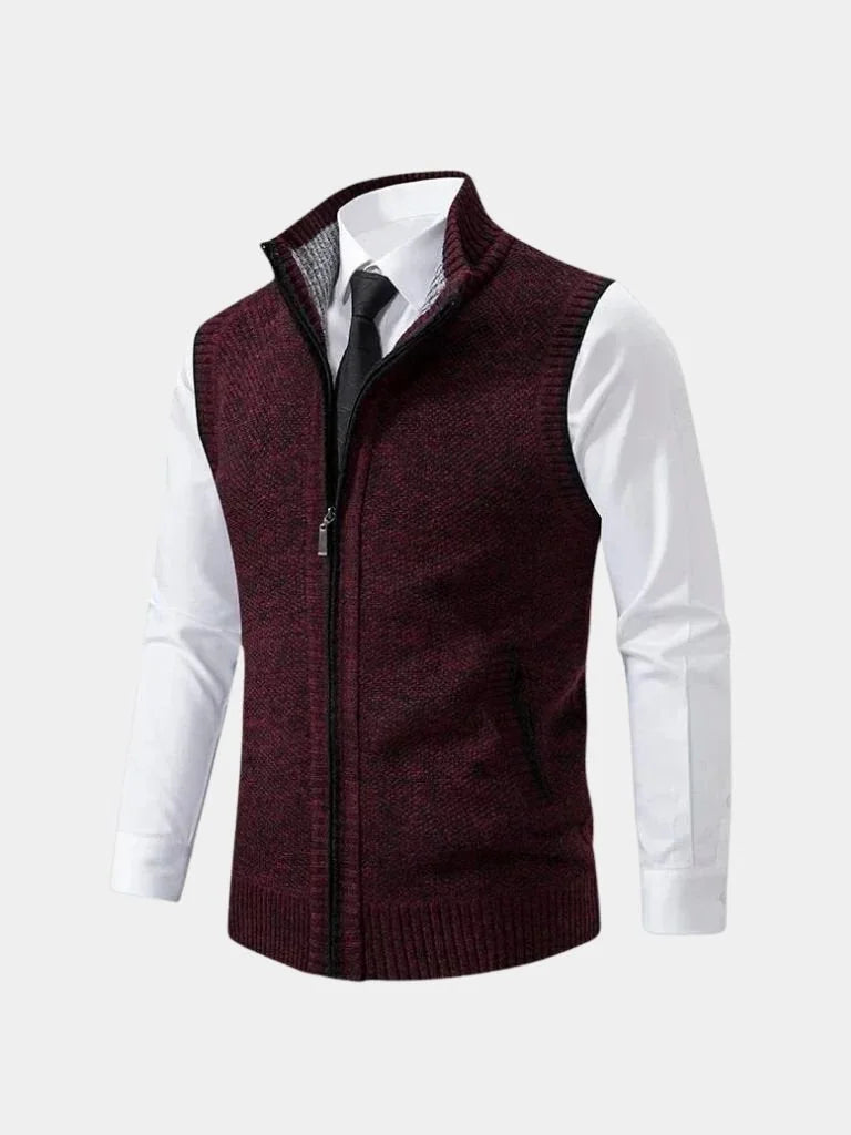 Elegant Full-Zip Sweater Vest | Bellmont Society