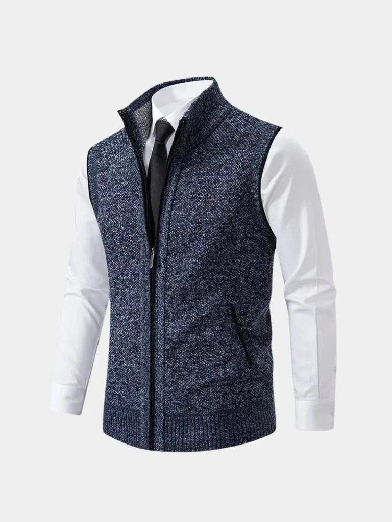 Elegant Full-Zip Sweater Vest | Bellmont Society