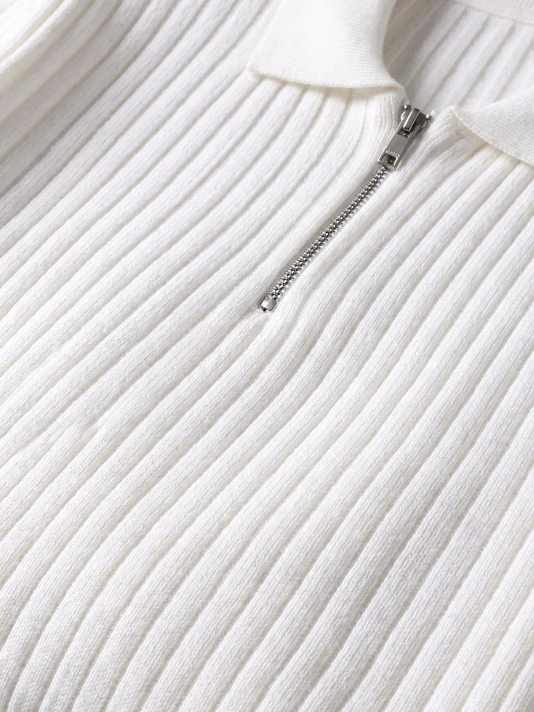 Elegant Quarter Zip Long Sleeve Polo | Bellmont Society