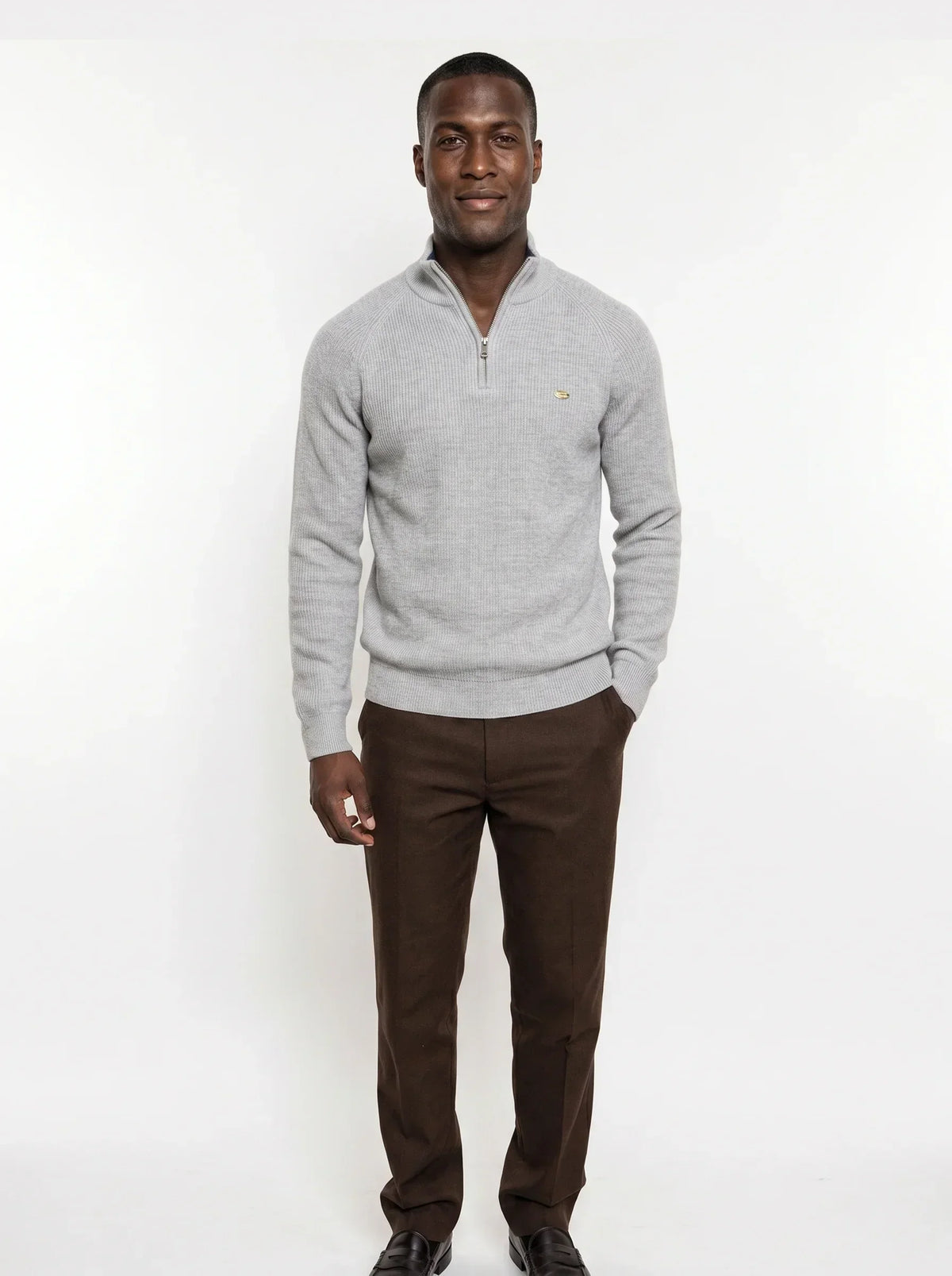 Elegant Quarter Zip Sweater | Bellmont Society