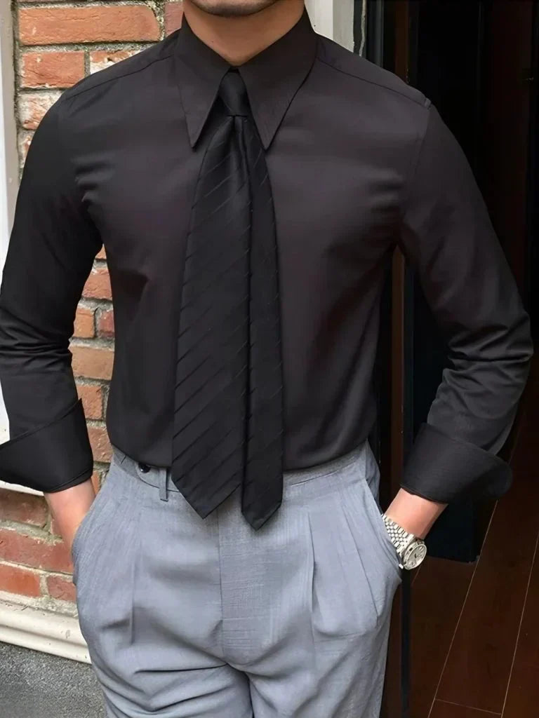 Elegant Spearpoint Collar Shirt | Bellmont Society