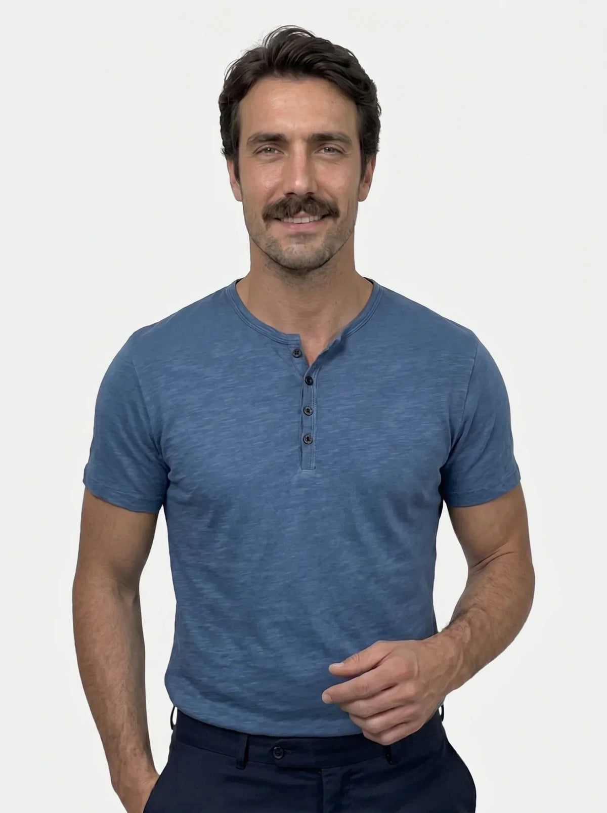 Essential Casual Henley Neck T-Shirt | Bellmont Society
