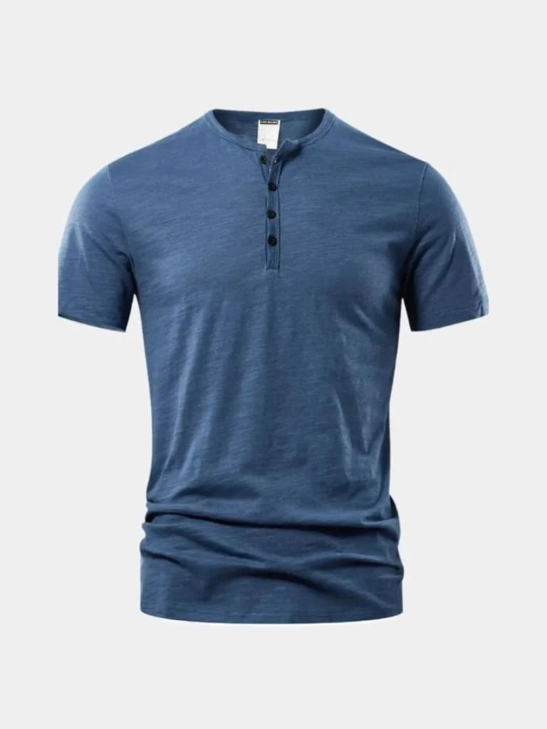 Essential Casual Henley Neck T-Shirt | Bellmont Society