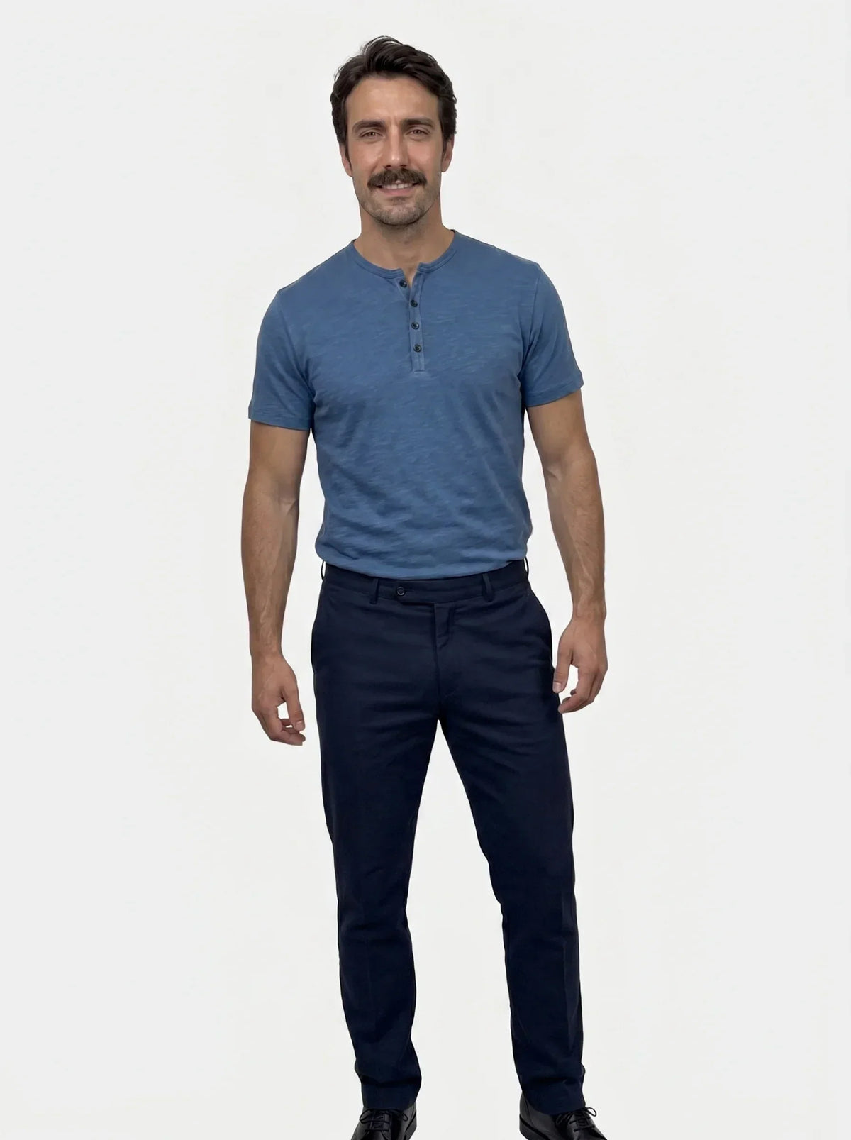 Essential Casual Henley Neck T-Shirt | Bellmont Society