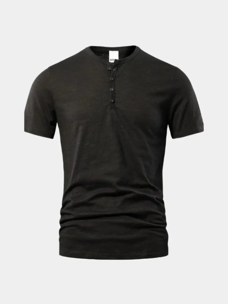 Essential Casual Henley Neck T-Shirt | Bellmont Society
